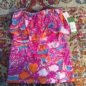 Lilly Pulitzer strapless top